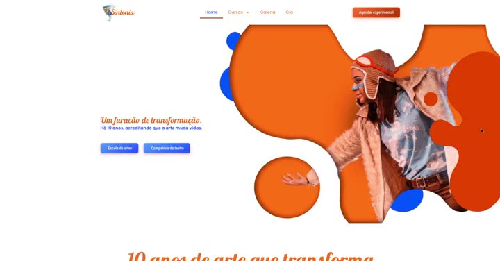 Prévia do site Centro Cultural Sintonia